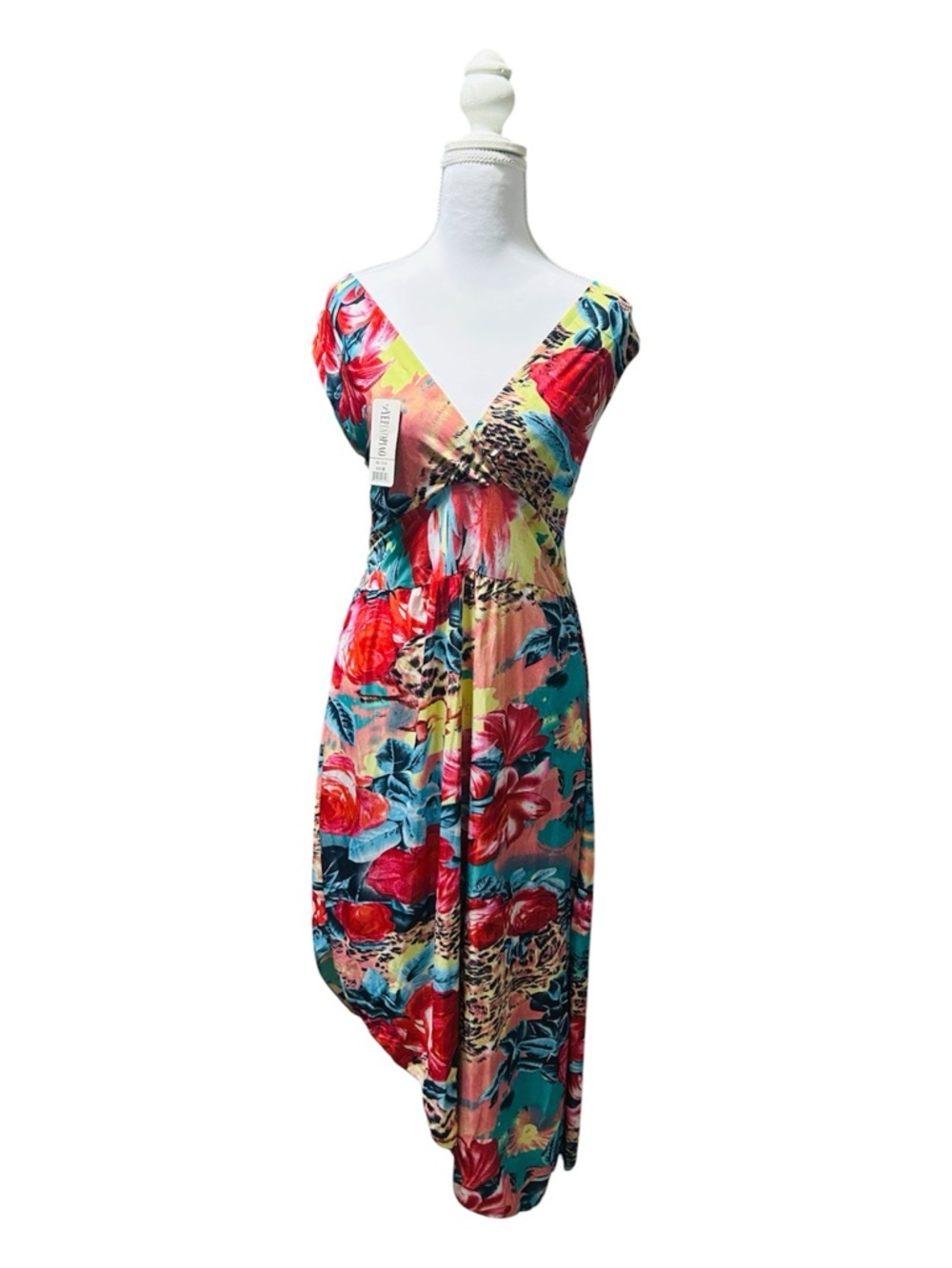 Yepiaopiao Floral Backless Dress